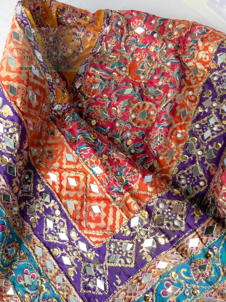 Pakistani Multi-Color Mirror Dupatta *SAMPLE SALE* Dupatta THE KUNDAN SHOP