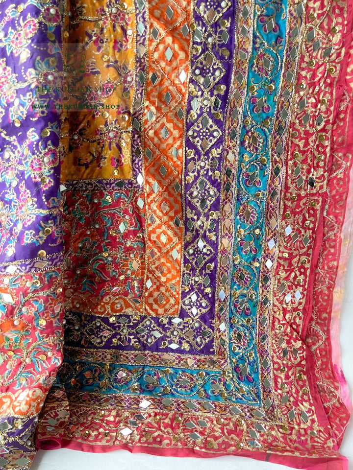 Pakistani Multi-Color Mirror Dupatta *SAMPLE SALE* Dupatta THE KUNDAN SHOP