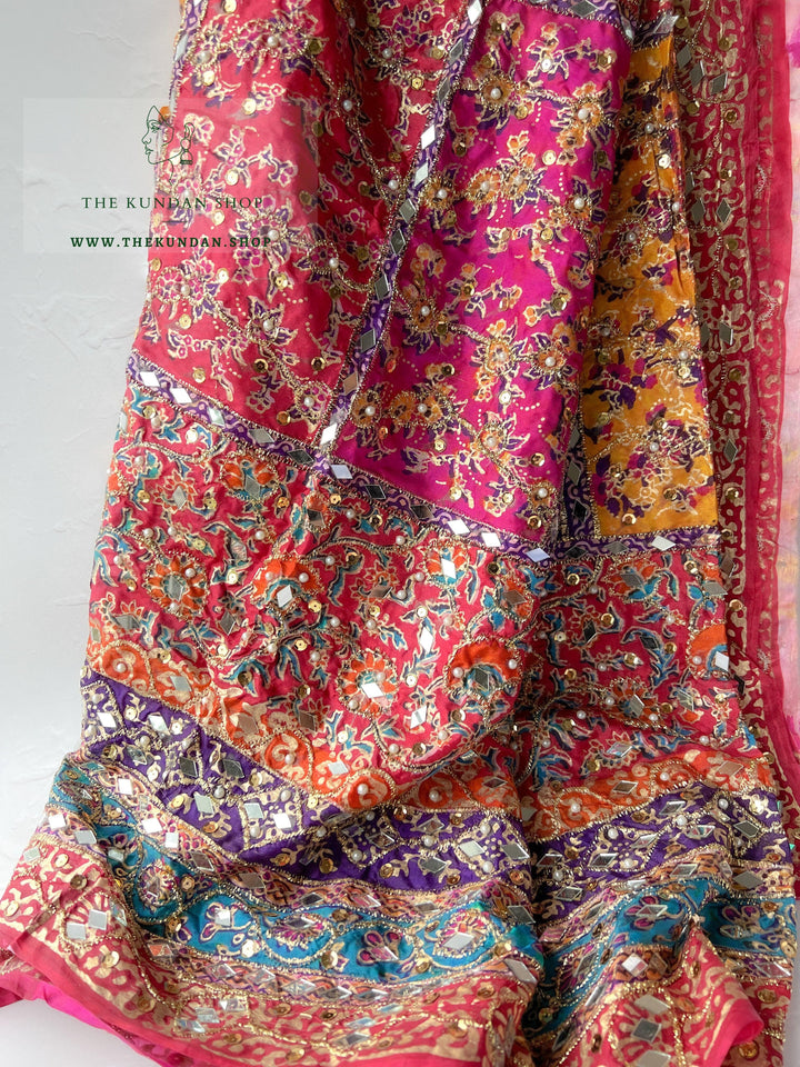 Pakistani Multi-Color Mirror Dupatta *SAMPLE SALE* Dupatta THE KUNDAN SHOP 