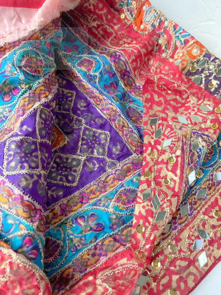 Pakistani Multi-Color Mirror Dupatta *SAMPLE SALE* Dupatta THE KUNDAN SHOP