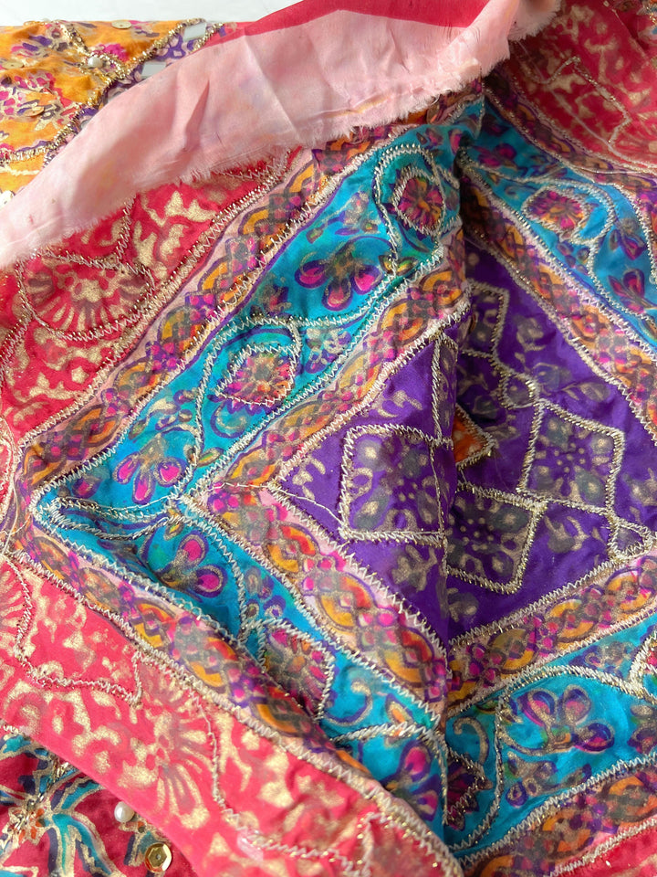 Pakistani Multi-Color Mirror Dupatta *SAMPLE SALE* Dupatta THE KUNDAN SHOP