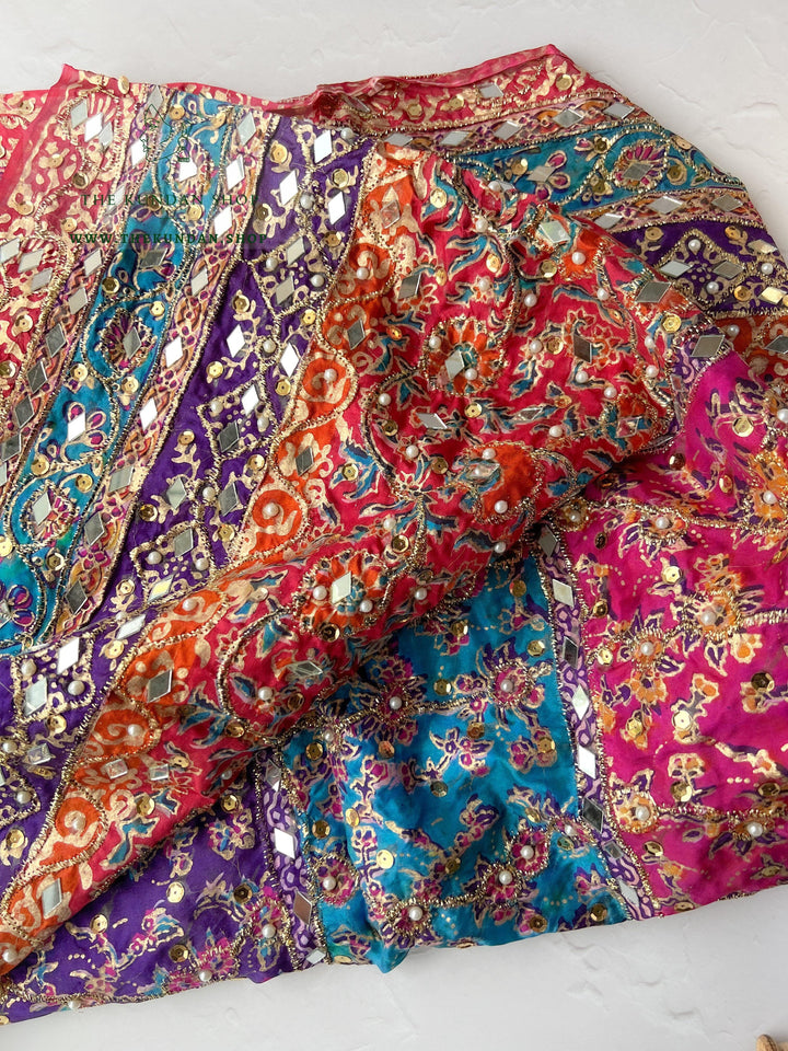 Pakistani Multi-Color Mirror Dupatta *SAMPLE SALE* Dupatta THE KUNDAN SHOP