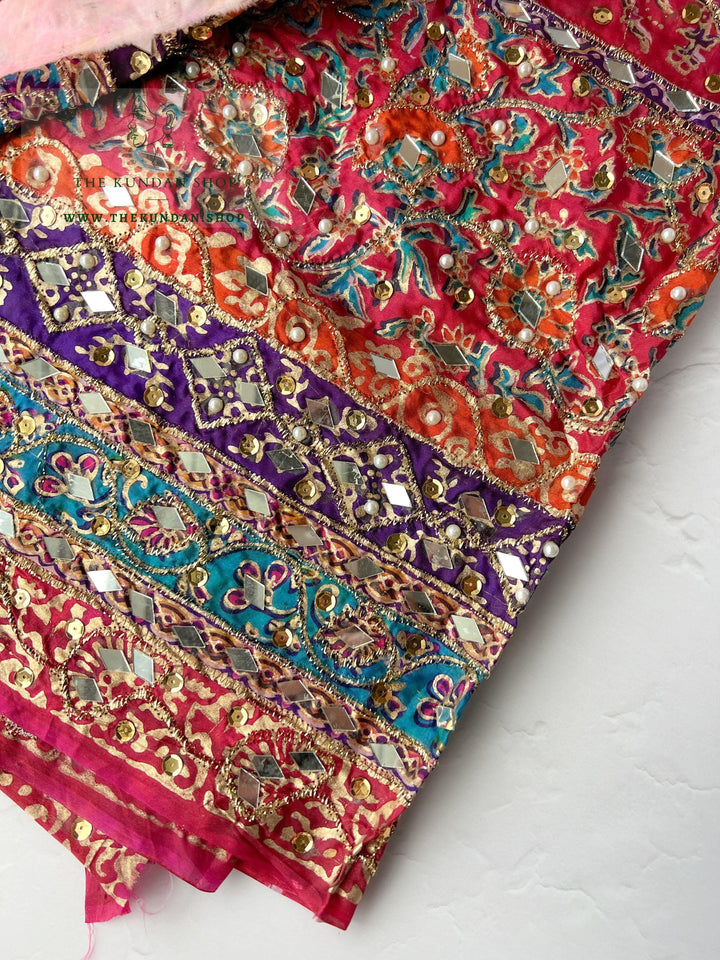 Pakistani Multi-Color Mirror Dupatta *SAMPLE SALE* Dupatta THE KUNDAN SHOP