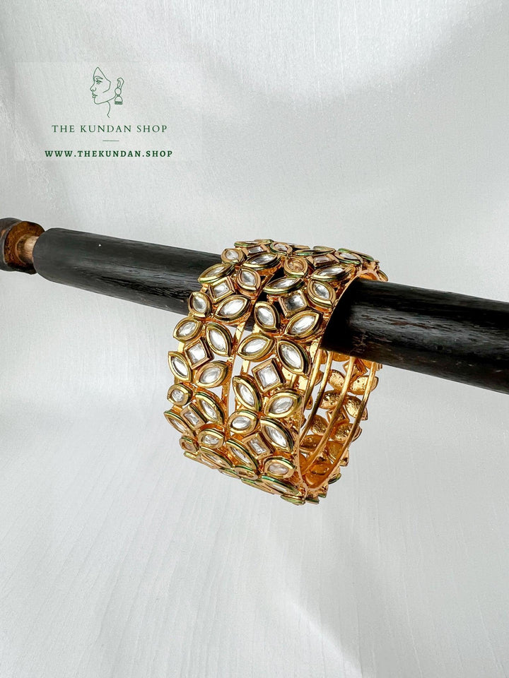 Petals in Kundan Kadde Bangles THE KUNDAN SHOP