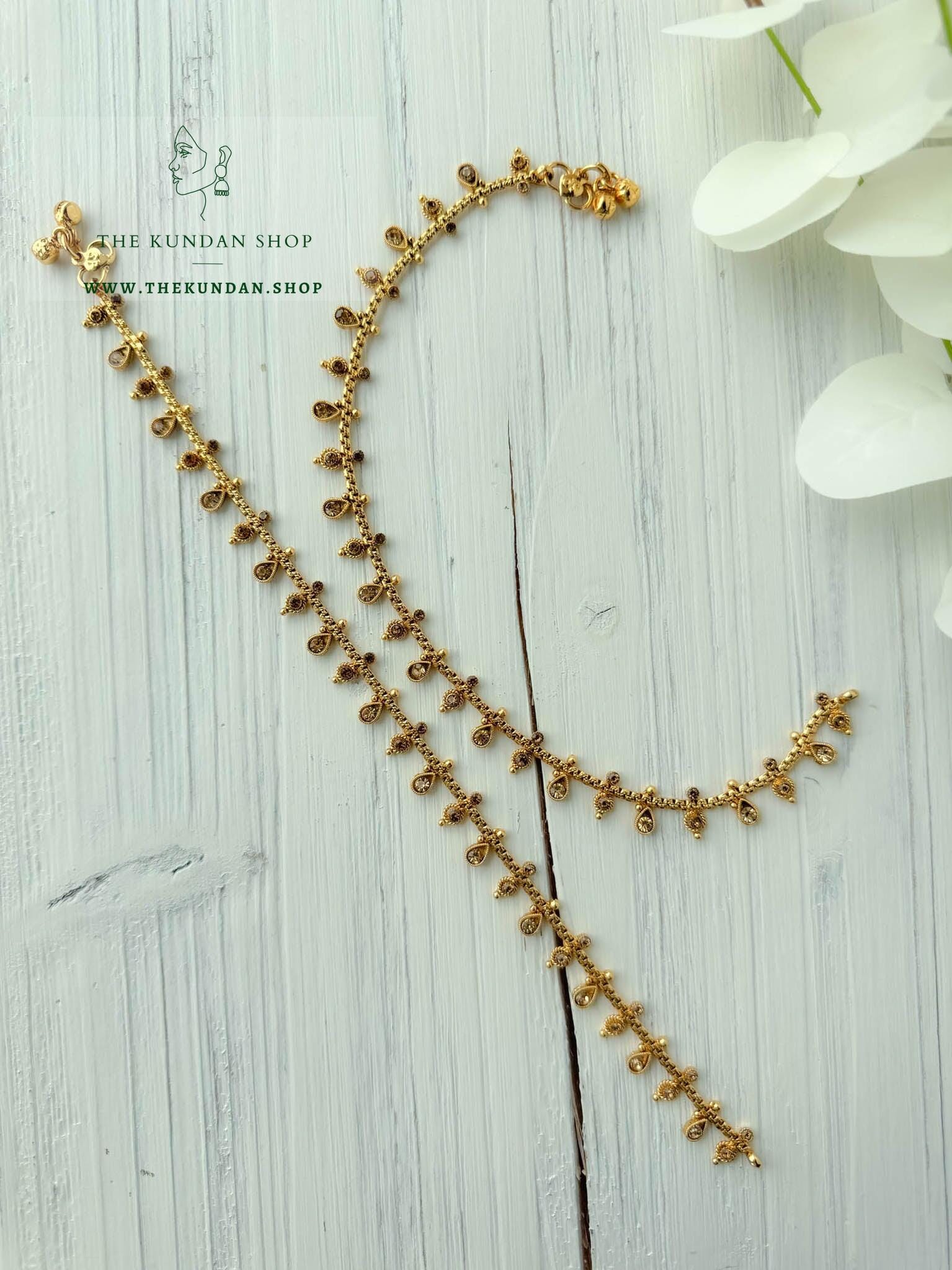 Gentle // Dainty Anklets Anklets THE KUNDAN SHOP 