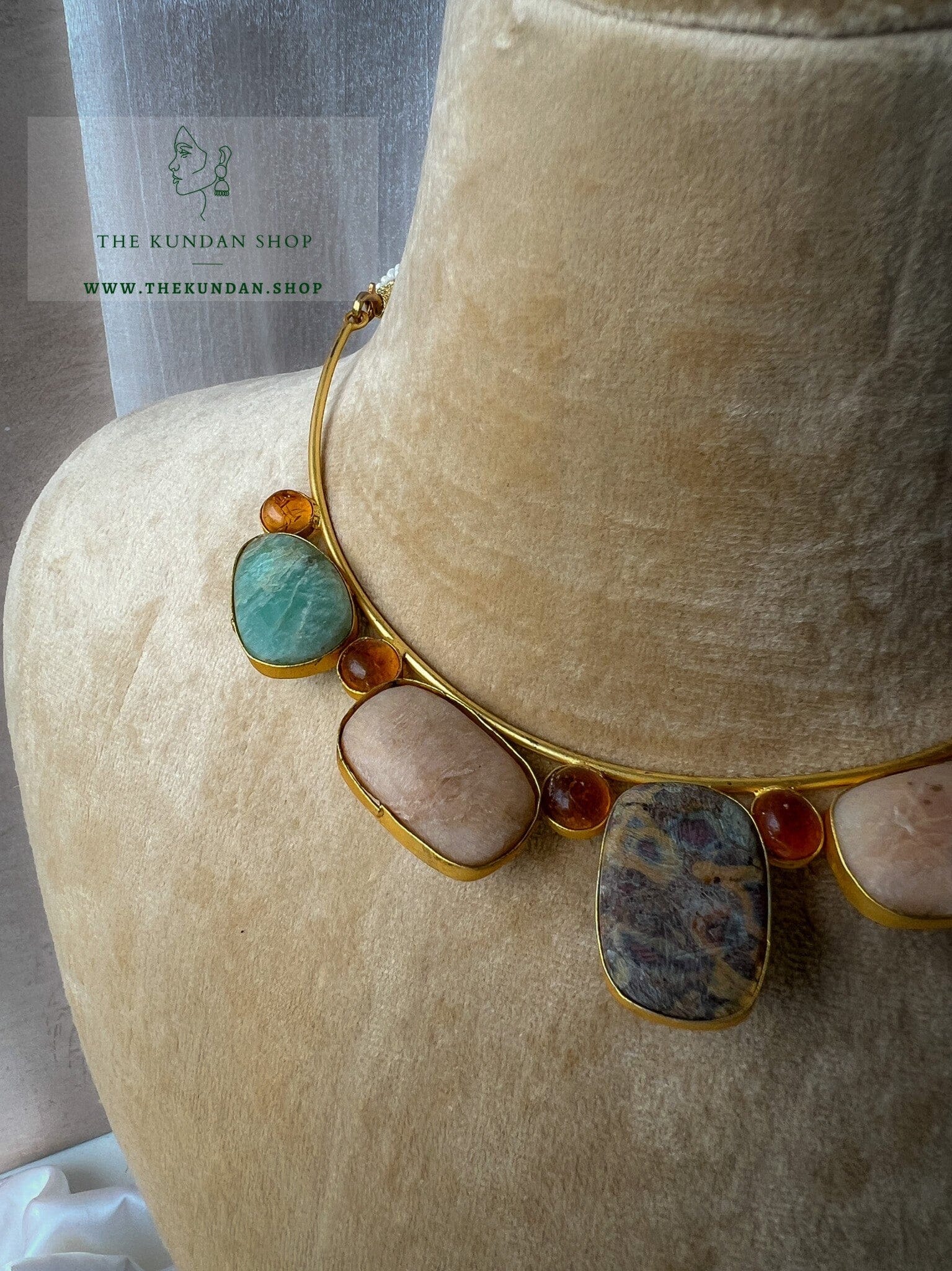 Truthful in Earth Tones 2.0 Necklace Sets THE KUNDAN SHOP 