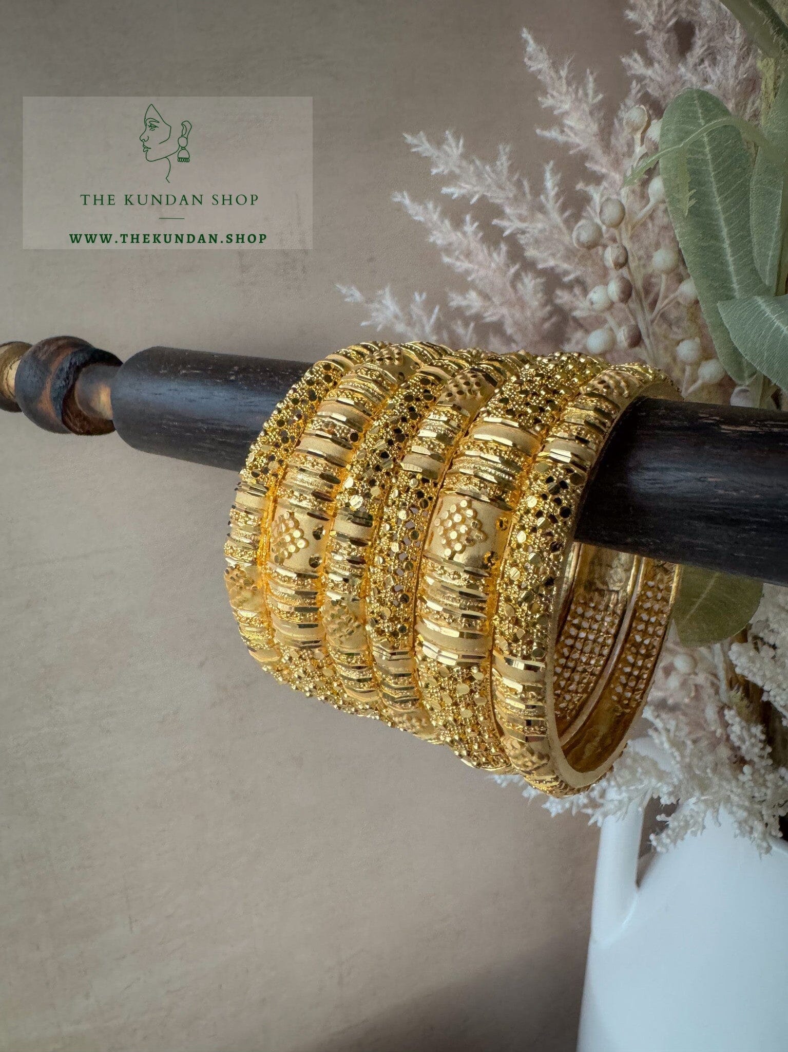 Panache // Gold Bangles Bangles THE KUNDAN SHOP 