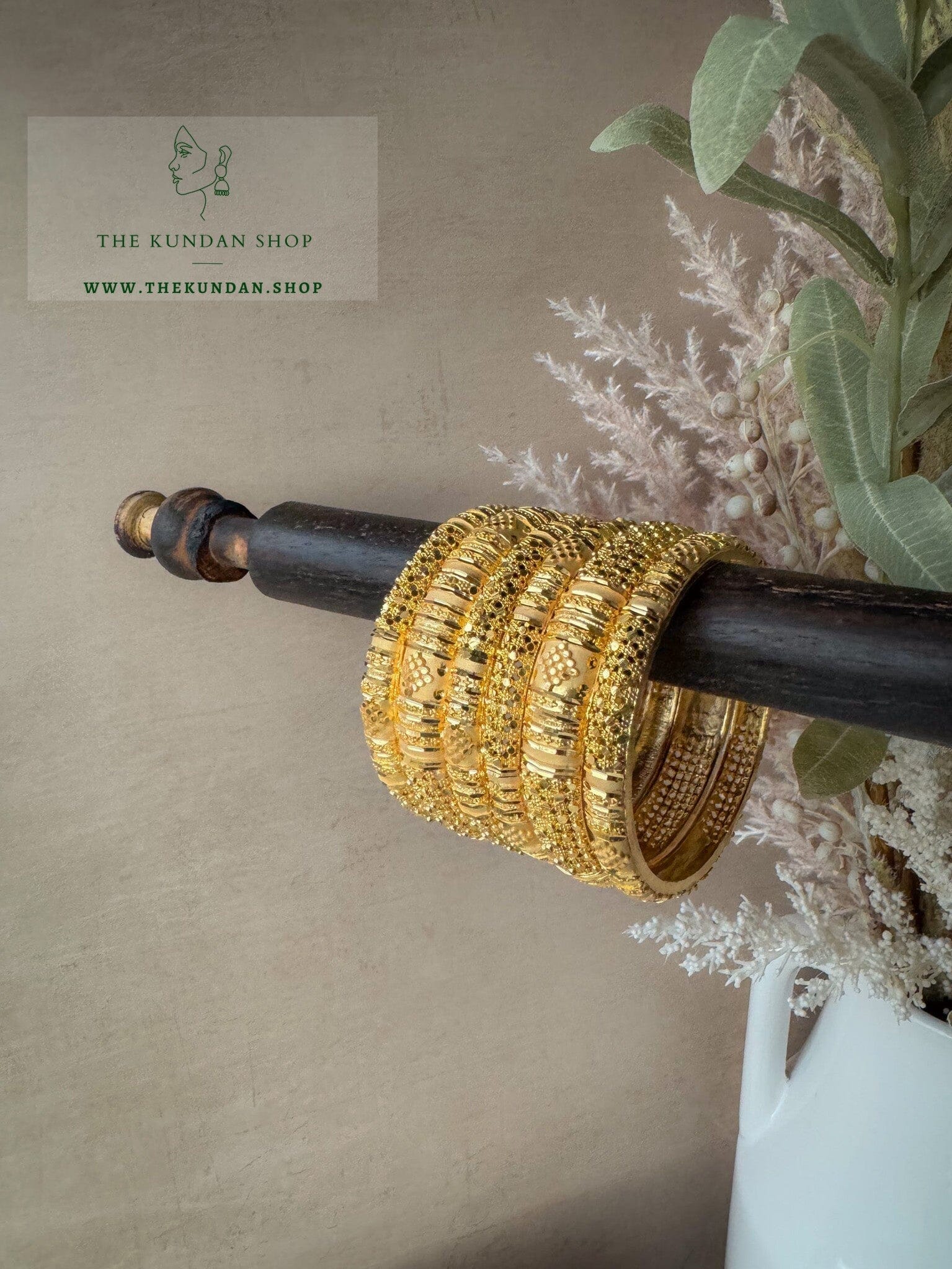 Panache // Gold Bangles Bangles THE KUNDAN SHOP 
