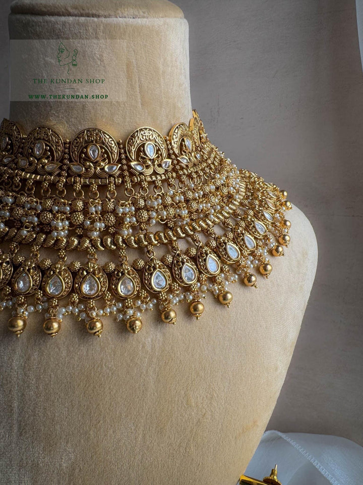 Authentic with Kundan in Antique Necklace Sets THE KUNDAN SHOP 