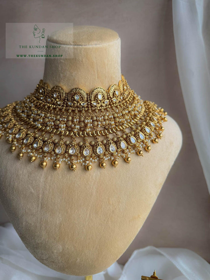 Authentic with Kundan in Antique Necklace Sets THE KUNDAN SHOP 