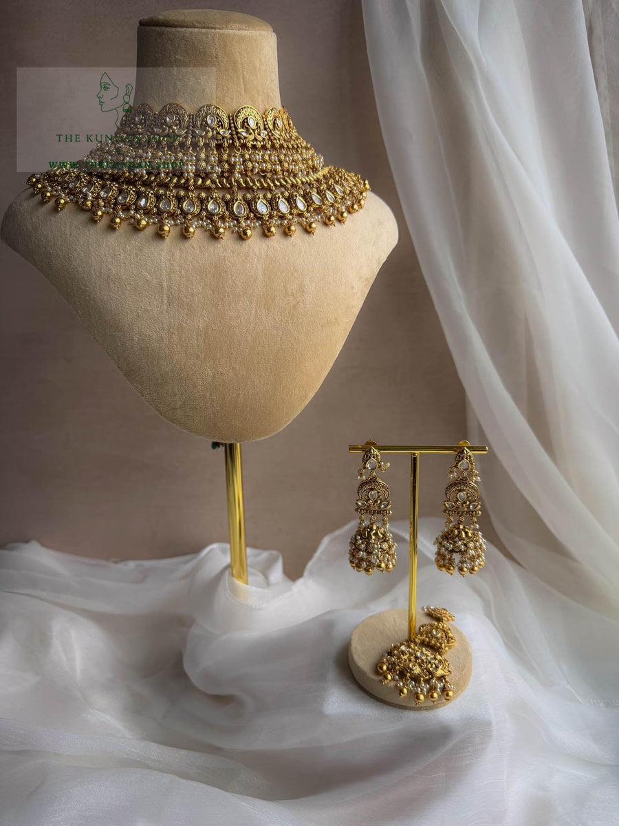 Authentic with Kundan in Antique Necklace Sets THE KUNDAN SHOP 
