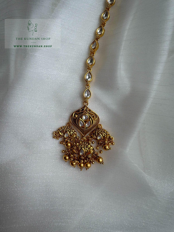 Cherished Heritage in Golden Necklace Sets THE KUNDAN SHOP 