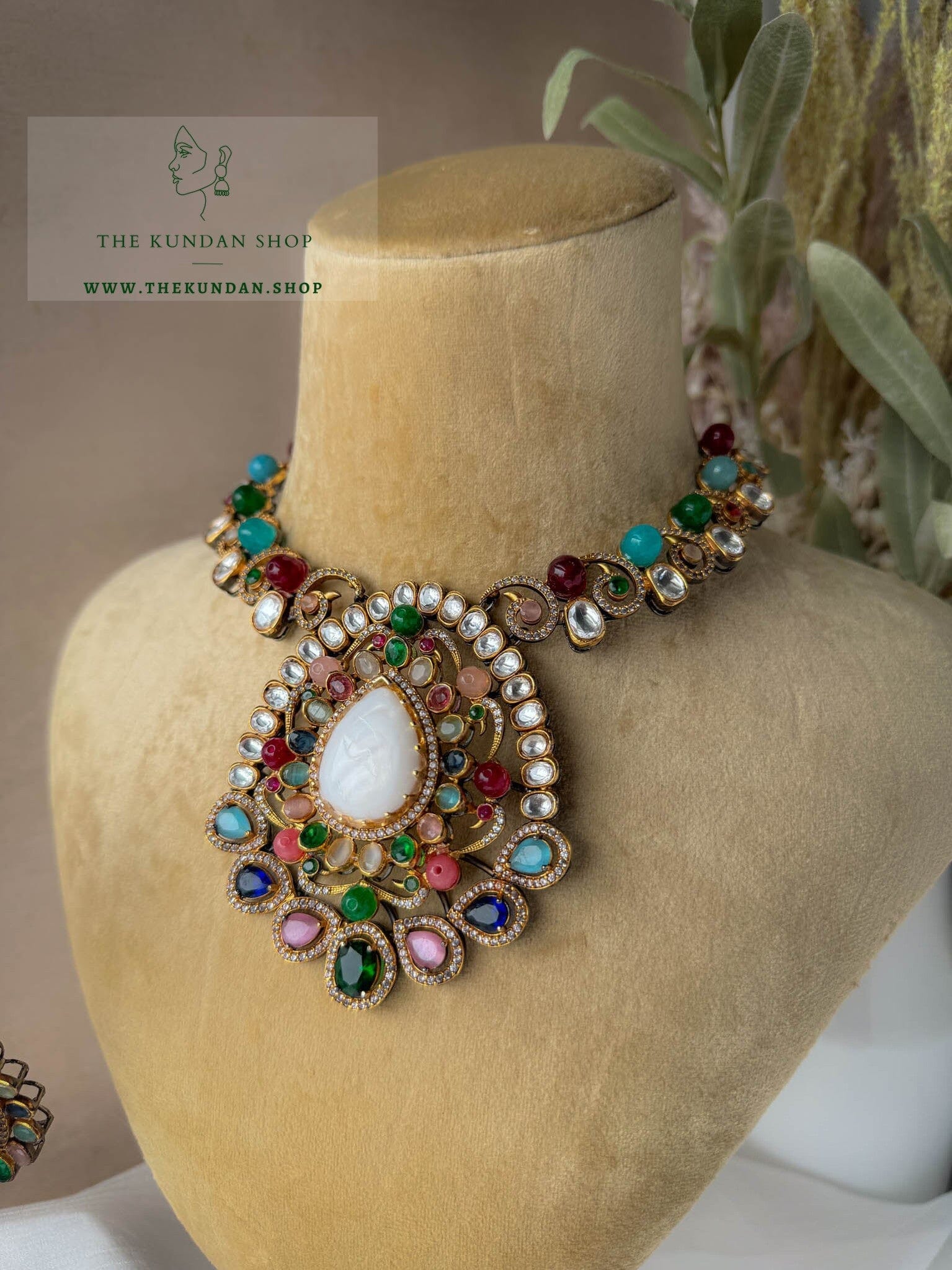 Proven Pearl in Oxidized Necklace Sets THE KUNDAN SHOP 