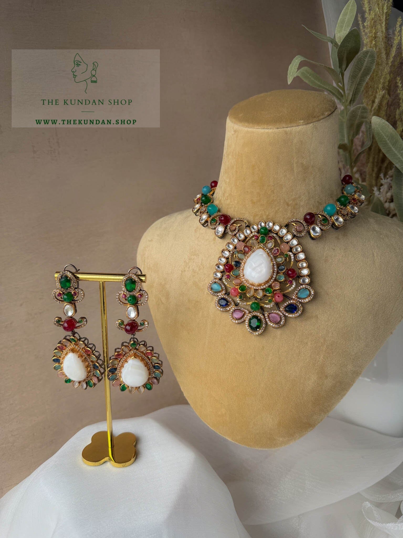Proven Pearl in Oxidized Necklace Sets THE KUNDAN SHOP 