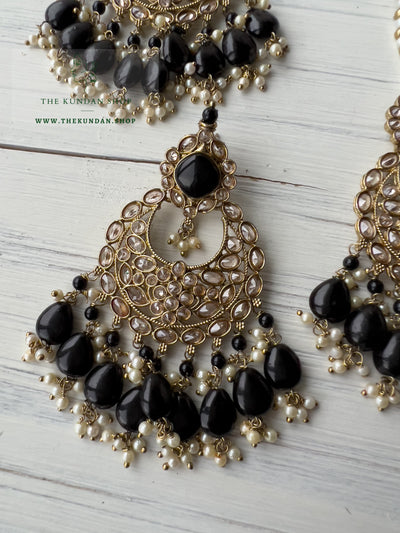 Fall Apart in Black Necklace Sets THE KUNDAN SHOP 