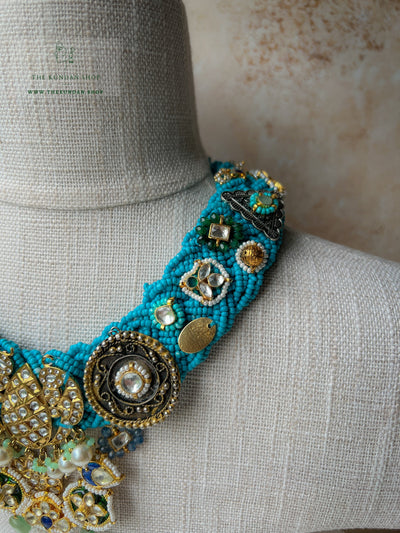 Rumours in Blue Necklace Sets THE KUNDAN SHOP 