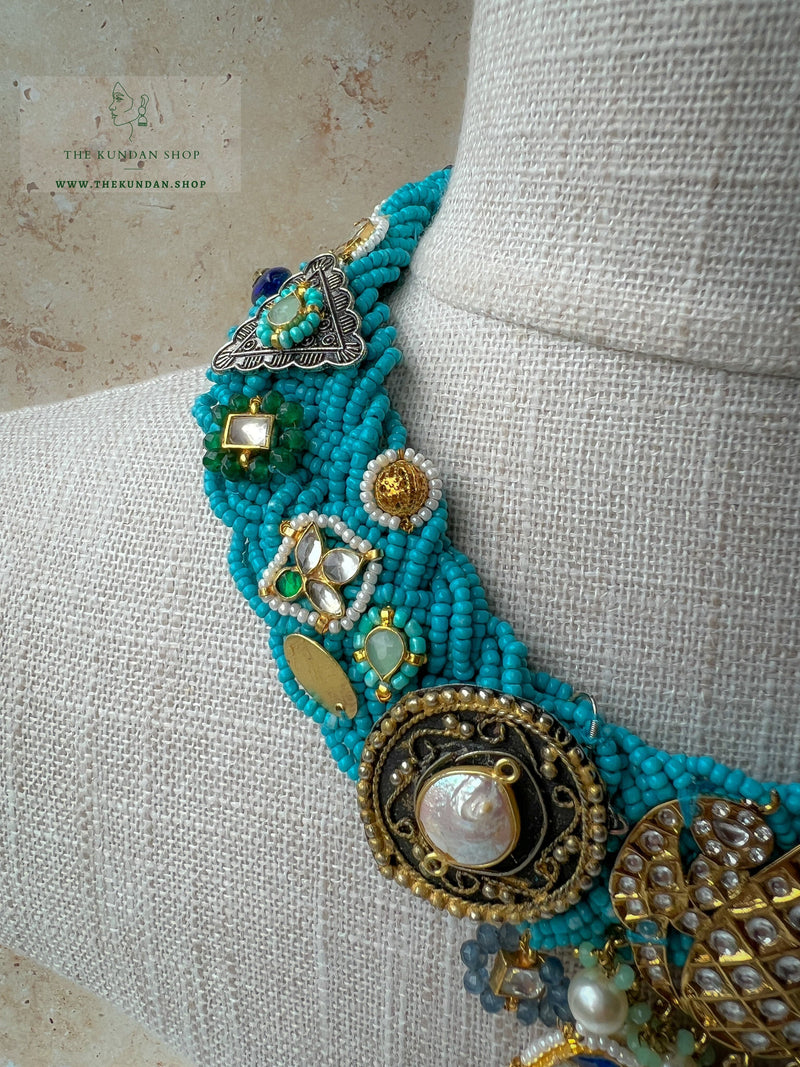 Rumours in Blue Necklace Sets THE KUNDAN SHOP 