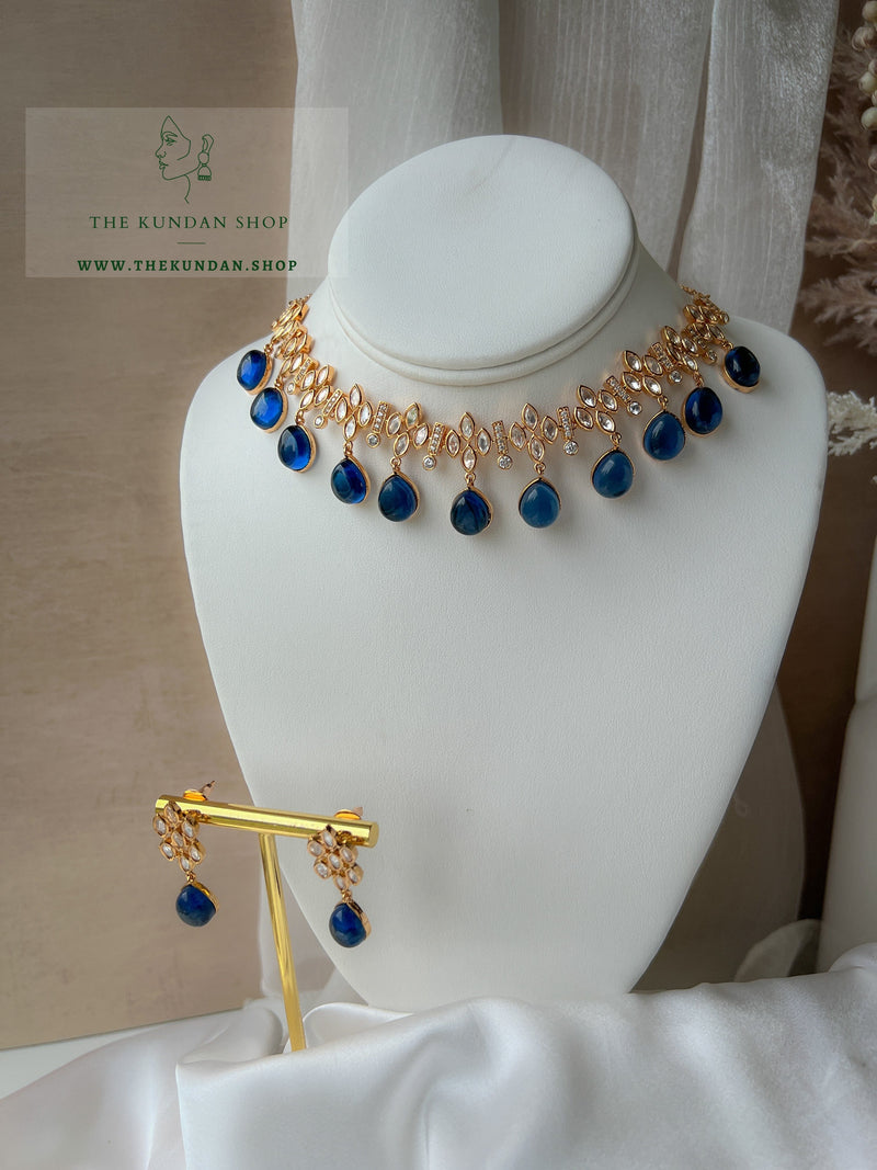 Make it Right in Blue Necklace Sets THE KUNDAN SHOP 