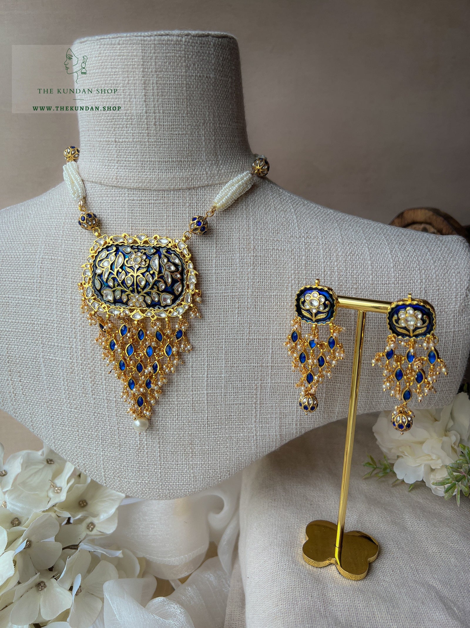 This Moment in Blue Necklace Sets THE KUNDAN SHOP 