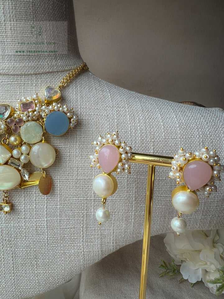 Impeccable Pastel Pearls Necklace Sets THE KUNDAN SHOP 