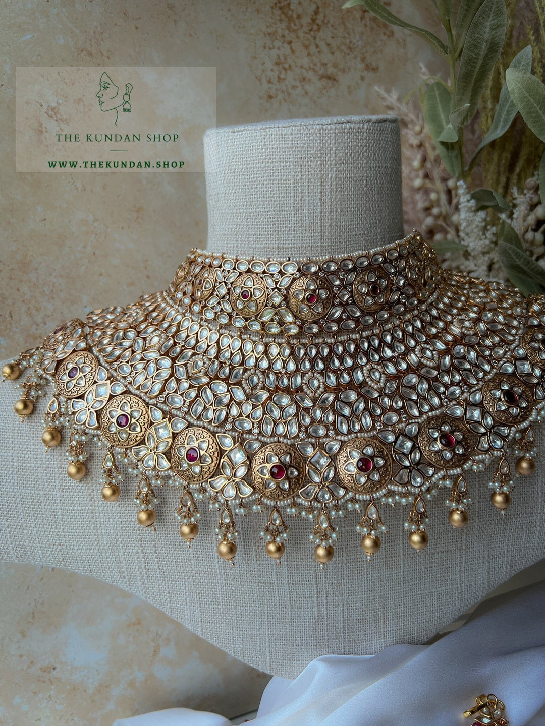 Rightful & Regal in Ruby Necklace Sets THE KUNDAN SHOP 