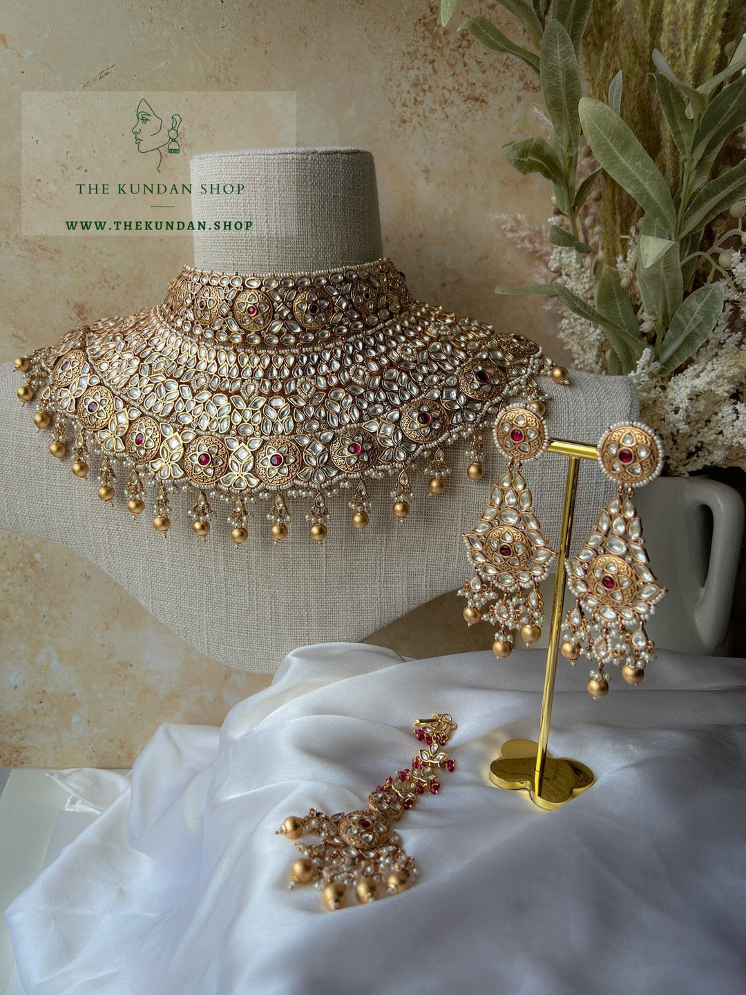 Rightful & Regal in Ruby Necklace Sets THE KUNDAN SHOP 