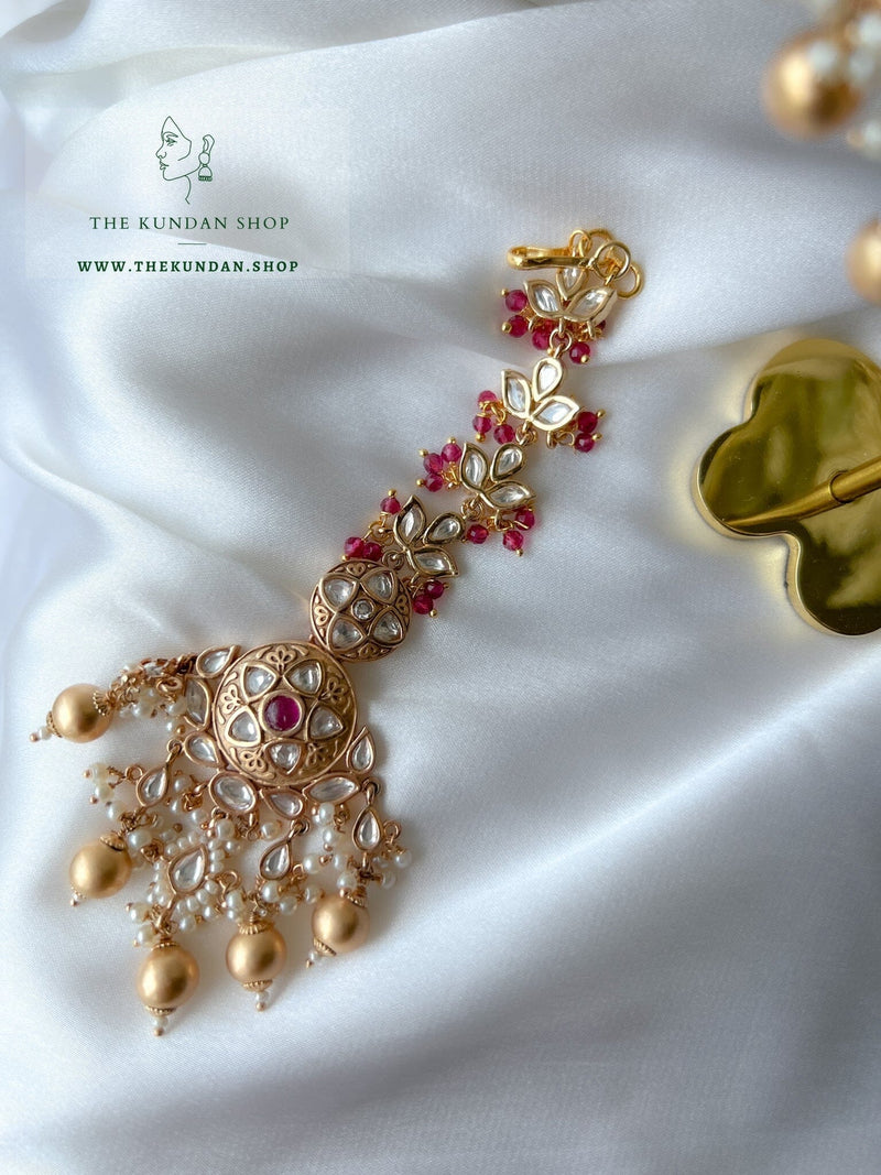 Rightful & Regal in Ruby Necklace Sets THE KUNDAN SHOP 