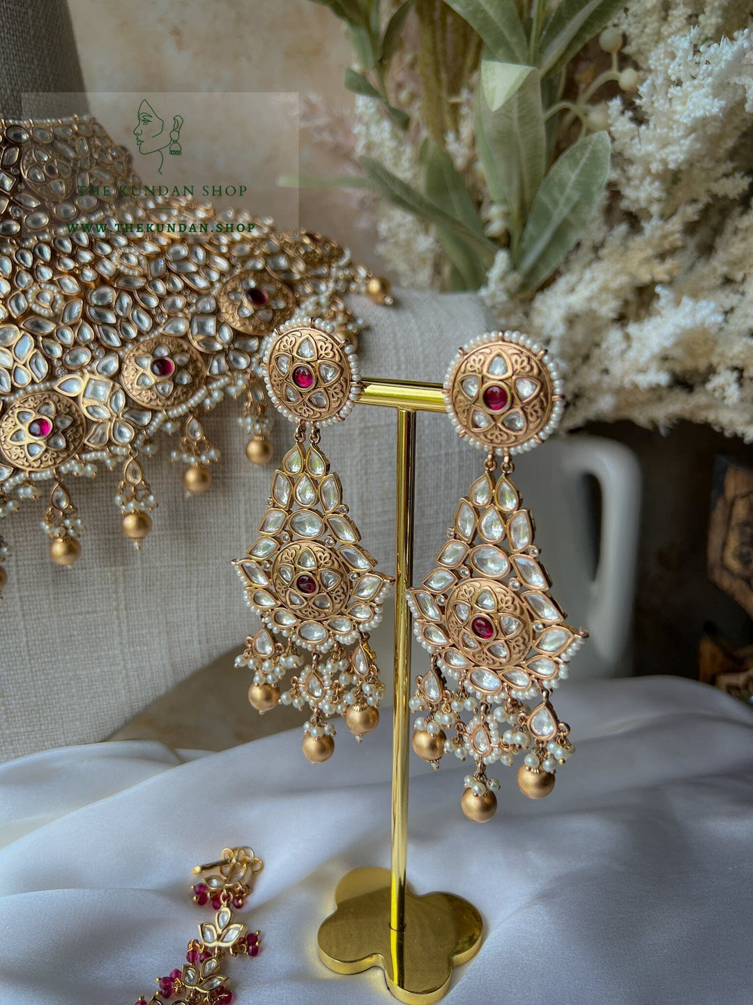 Rightful & Regal in Ruby Necklace Sets THE KUNDAN SHOP 