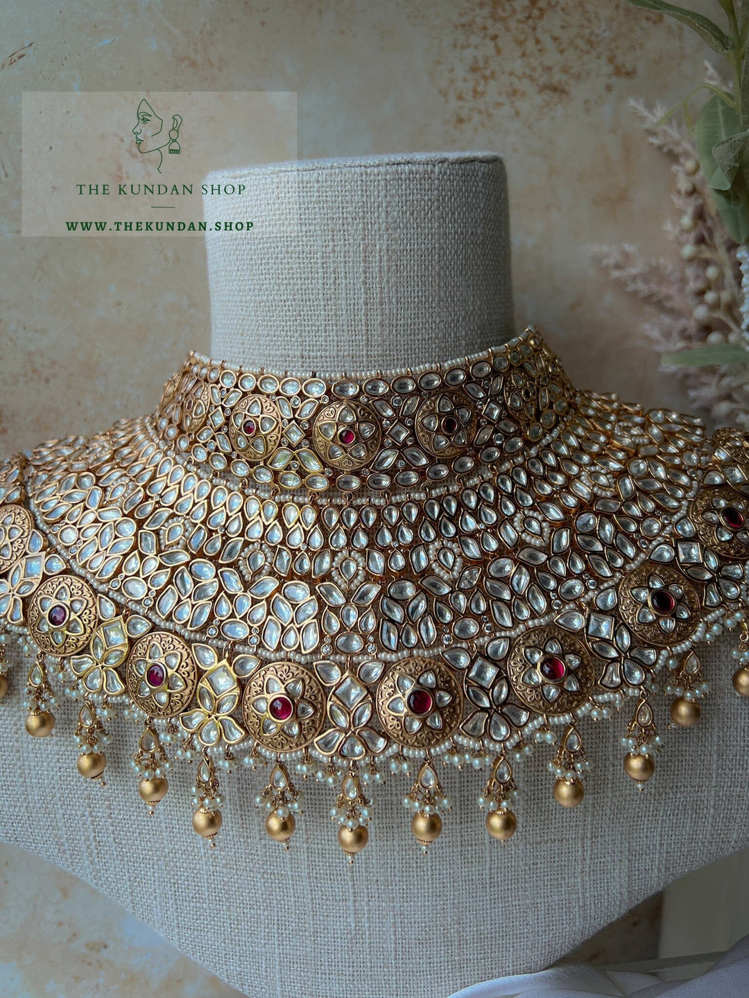 Rightful & Regal in Ruby Necklace Sets THE KUNDAN SHOP 