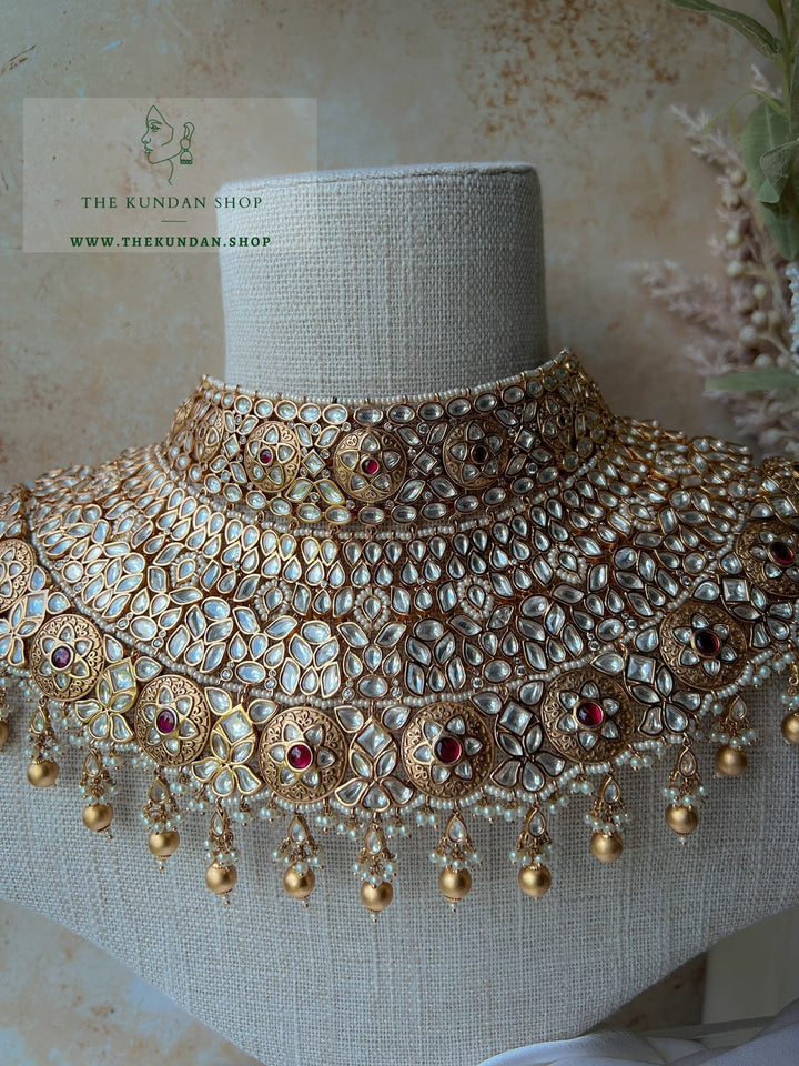 Rightful & Regal in Ruby Necklace Sets THE KUNDAN SHOP 