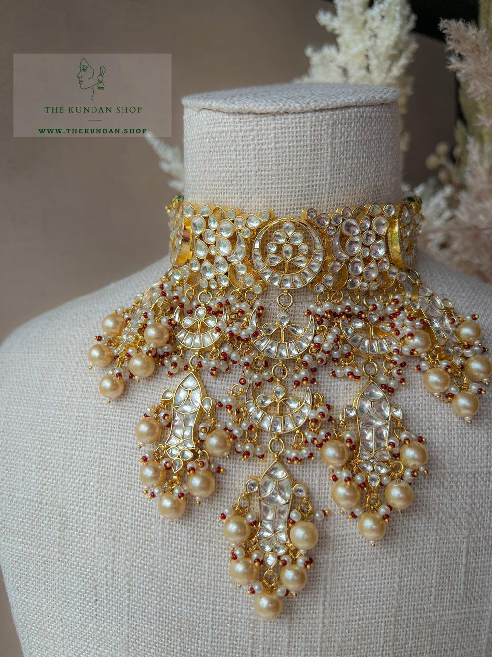 Conscious in Kundan & Red Necklace Sets THE KUNDAN SHOP 