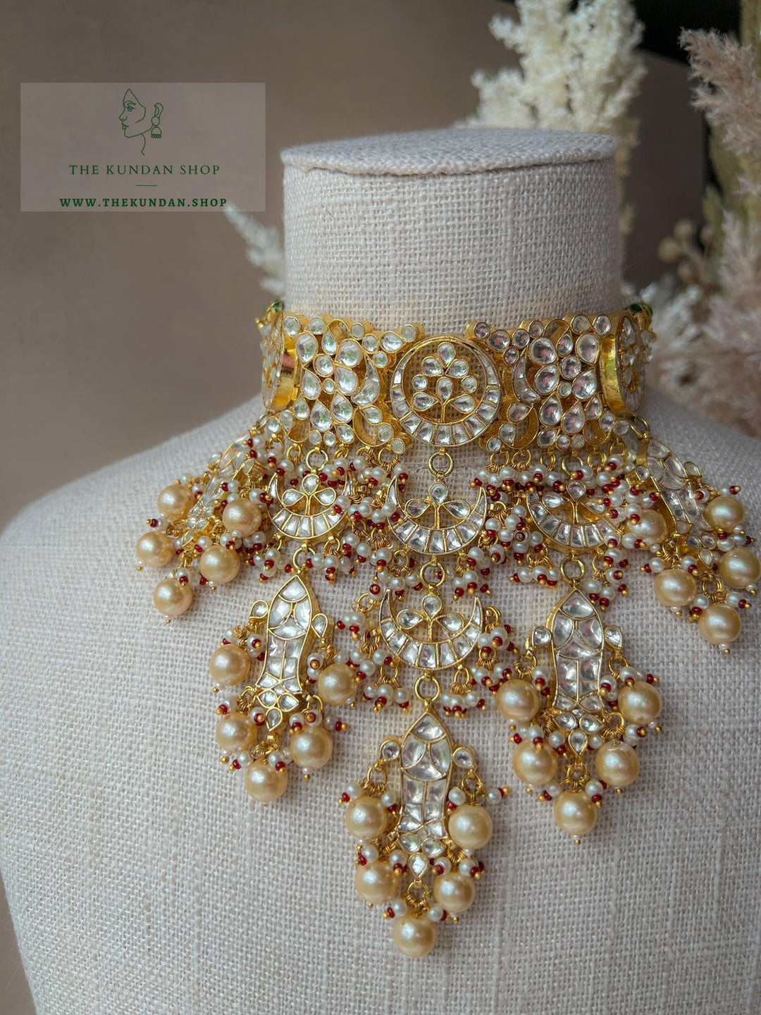 Conscious in Kundan & Red Necklace Sets THE KUNDAN SHOP 