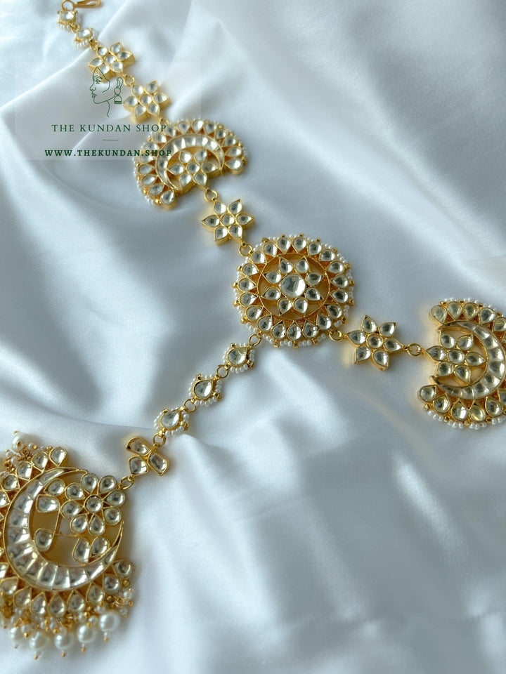 Attached - Headband Tikka Mathapathi THE KUNDAN SHOP 