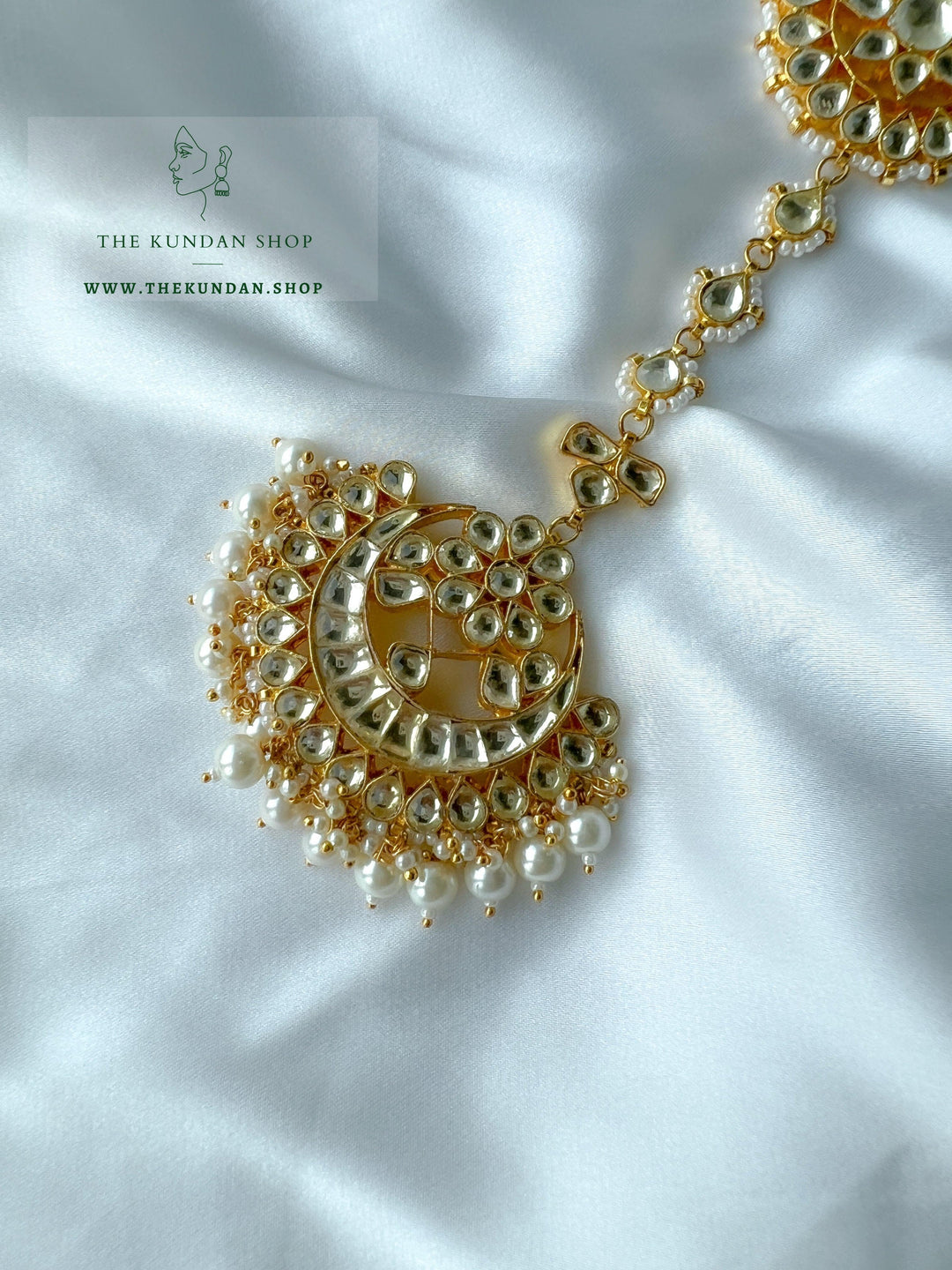 Attached - Headband Tikka Mathapathi THE KUNDAN SHOP 