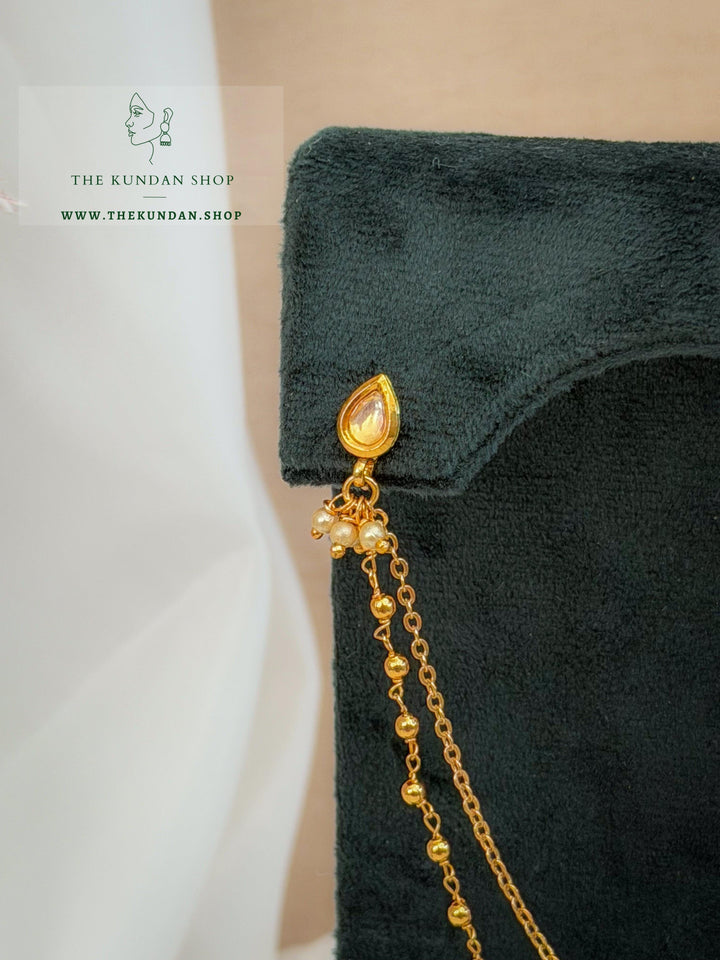 Brown Stone Nose Pin &amp; Saharay Naath THE KUNDAN SHOP 