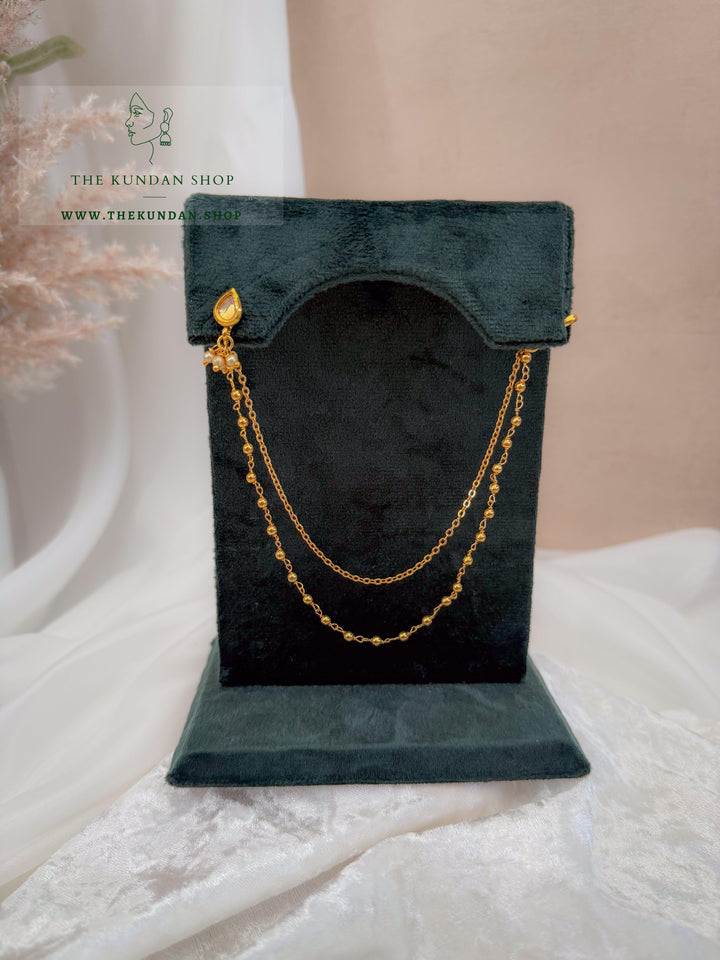 Brown Stone Nose Pin &amp; Saharay Naath THE KUNDAN SHOP 