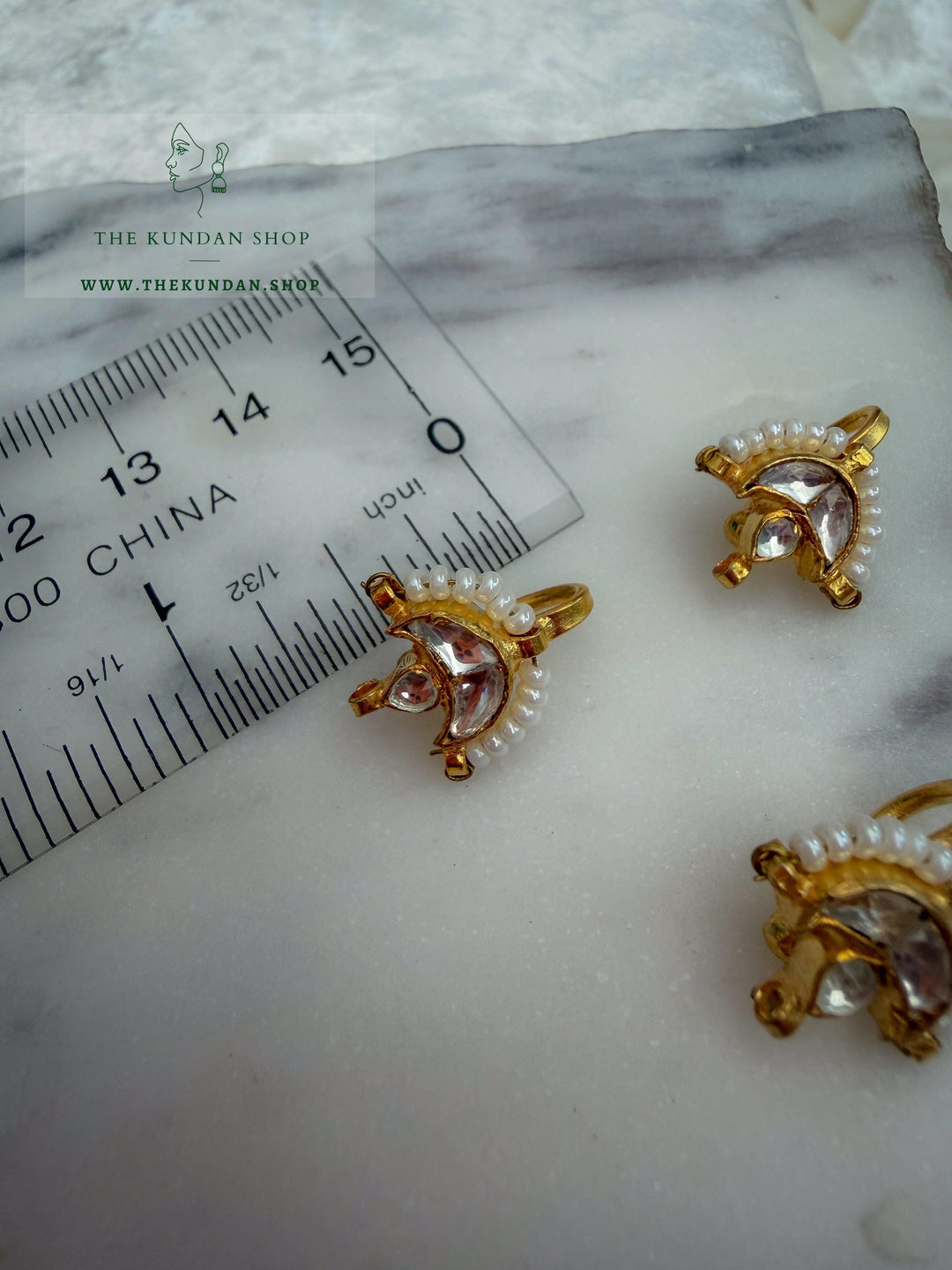 Kundan Chaand Nose Pin Naath THE KUNDAN SHOP 