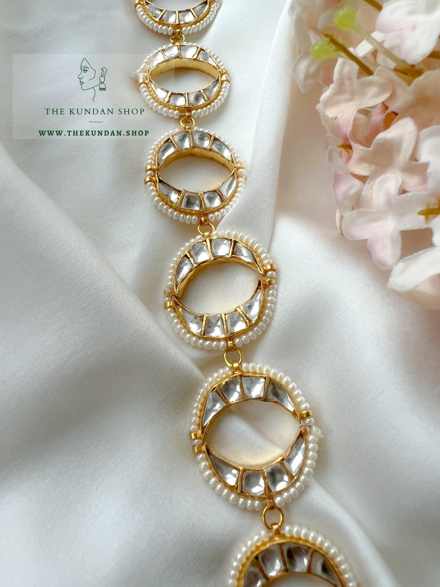 Double Chaand - Headband Mathapathi THE KUNDAN SHOP 