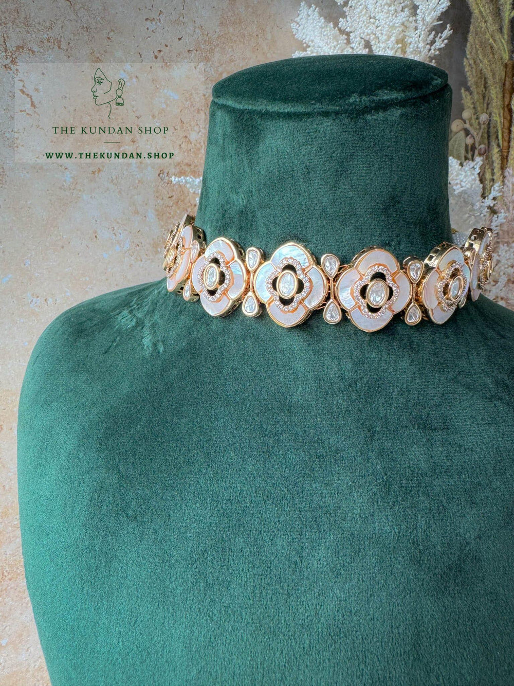 Gathering in Mother of Pearl Necklace Sets THE KUNDAN SHOP 