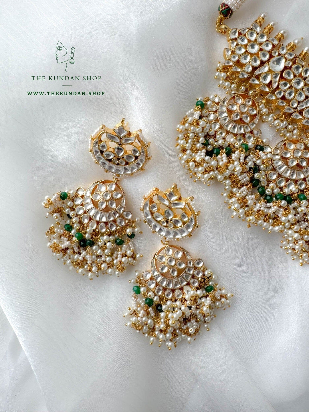 Represented in Green Necklace Sets THE KUNDAN SHOP 