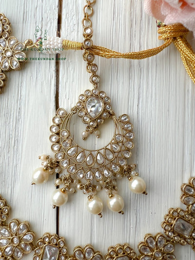 Heavenly in Clear Stone Necklace Sets THE KUNDAN SHOP 