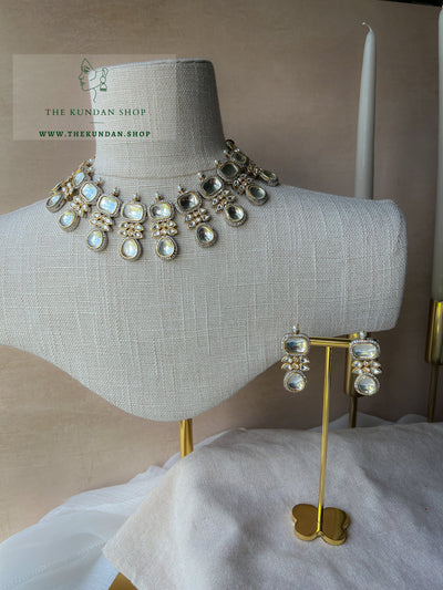 Soulmates in Clear Necklace Sets THE KUNDAN SHOP 