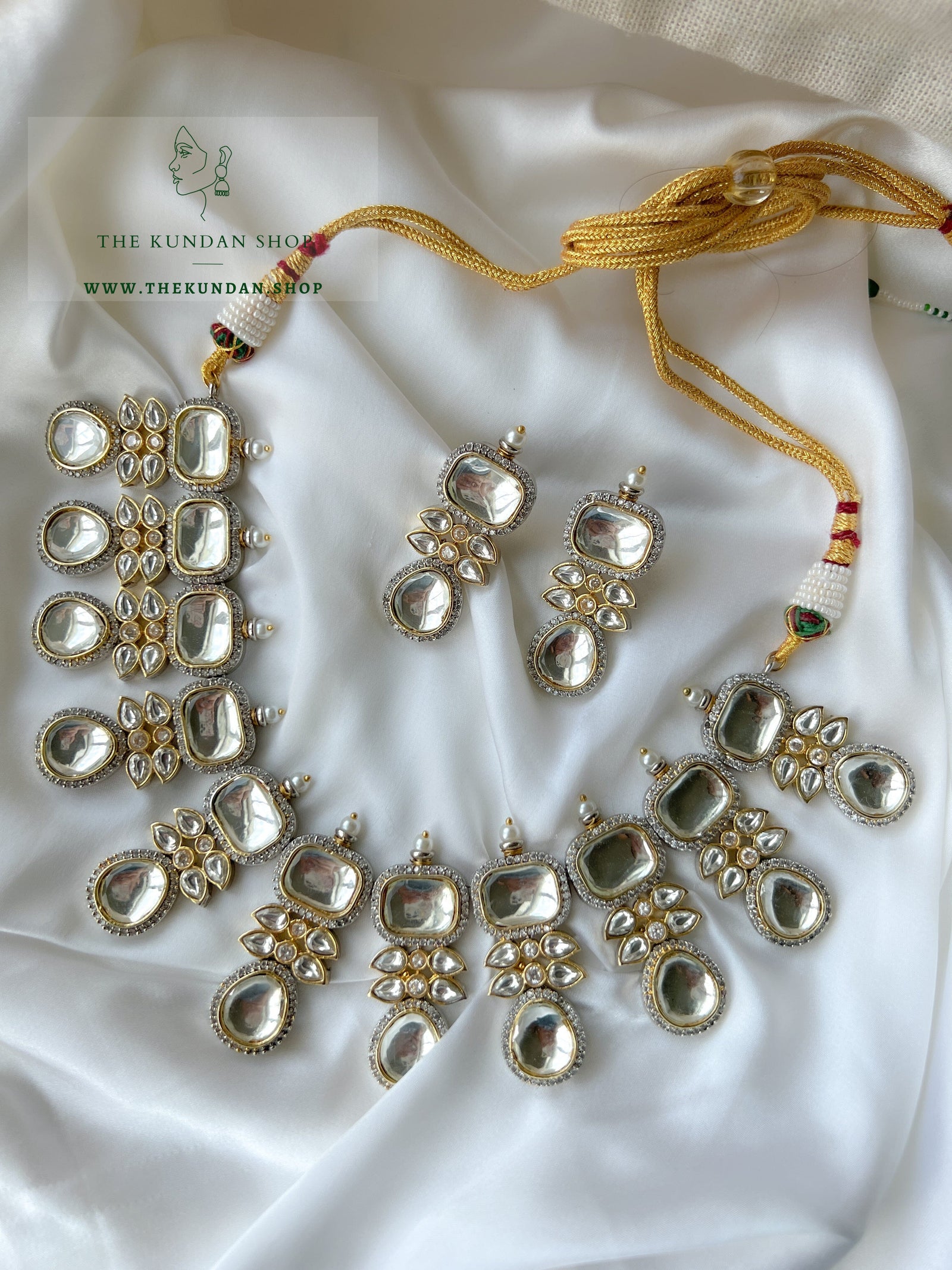 Soulmates in Clear Necklace Sets THE KUNDAN SHOP 