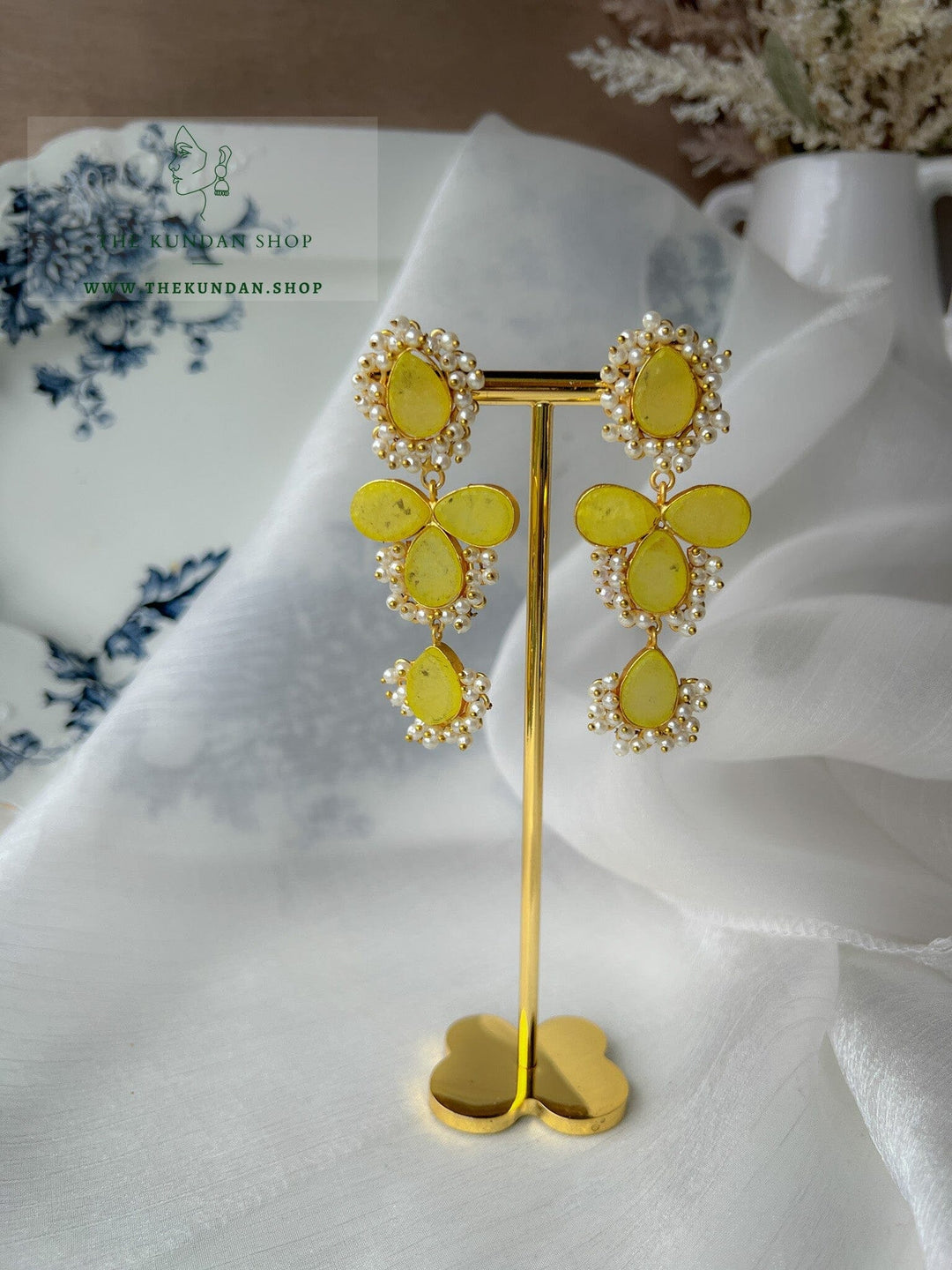 Same Story with Pearls Earrings THE KUNDAN SHOP 