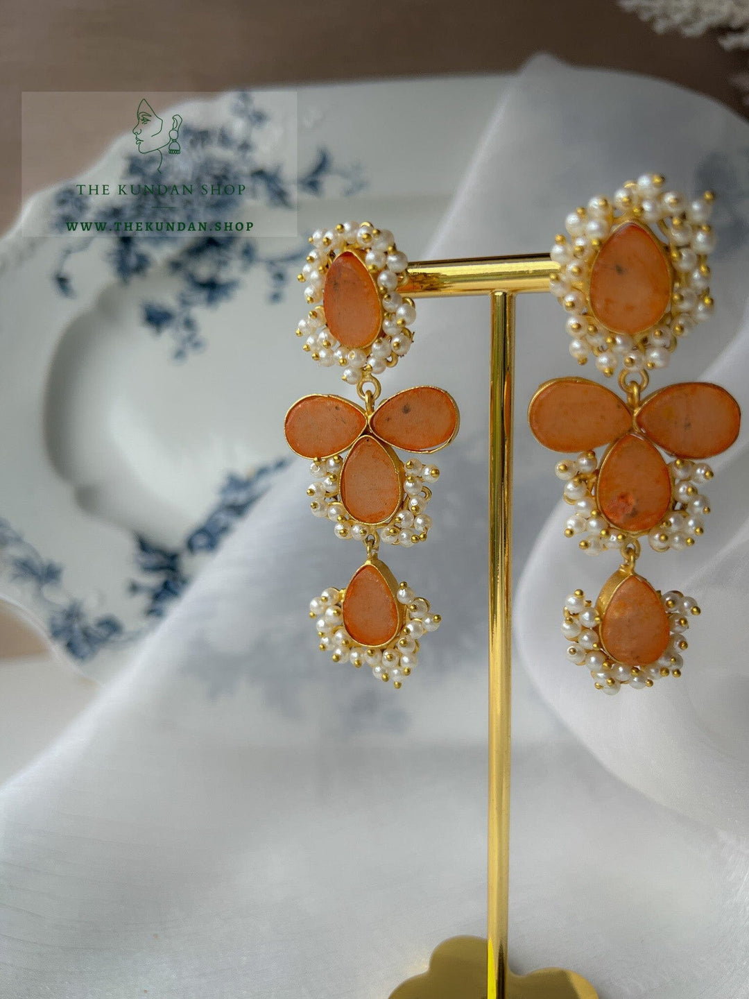Same Story with Pearls Earrings THE KUNDAN SHOP 