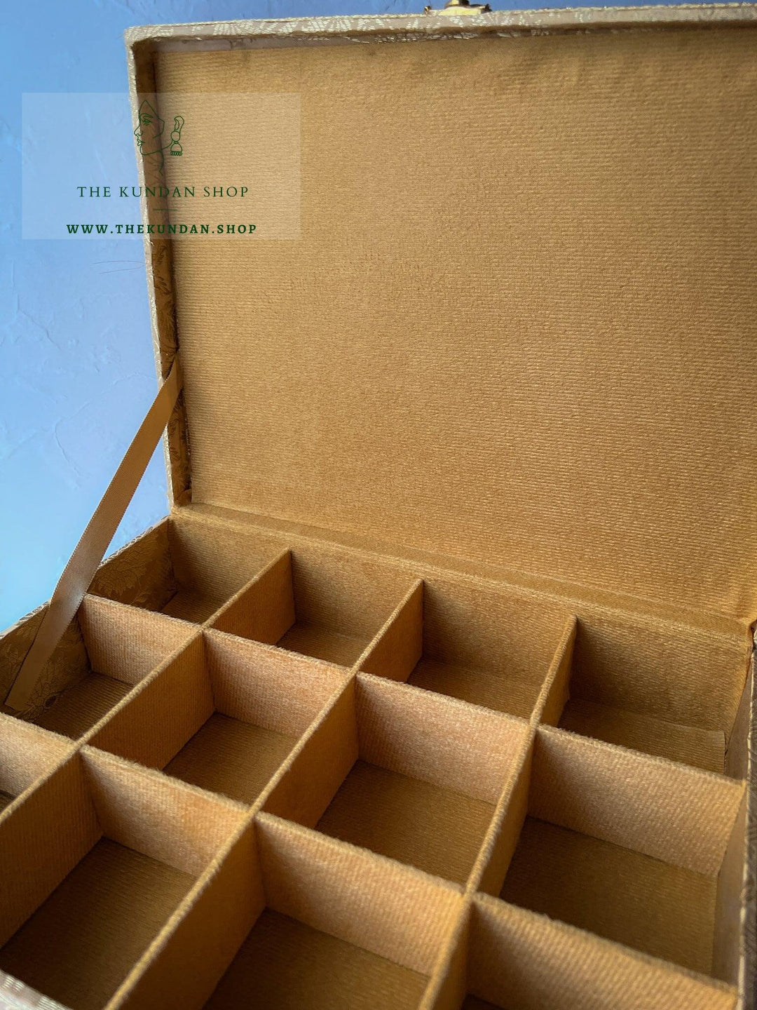 Compartment Banarsi Jewelry Box Storage THE KUNDAN SHOP 