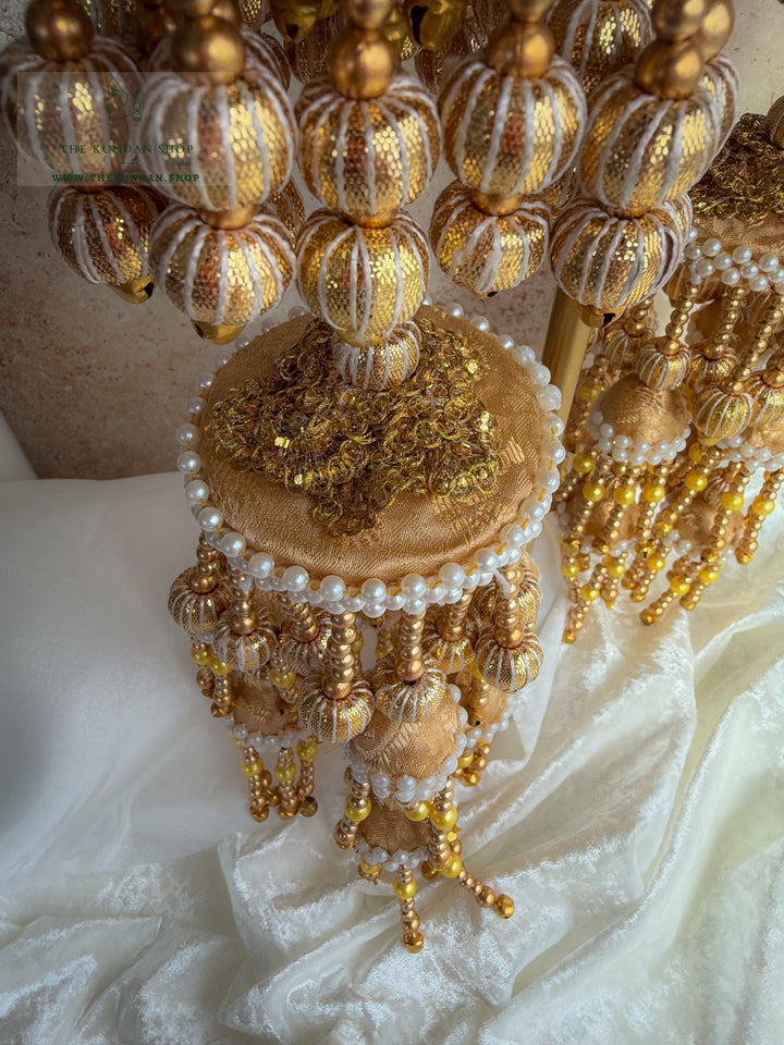 Pearl Space // Cream Fabric Kaleeray Kaleeray THE KUNDAN SHOP 