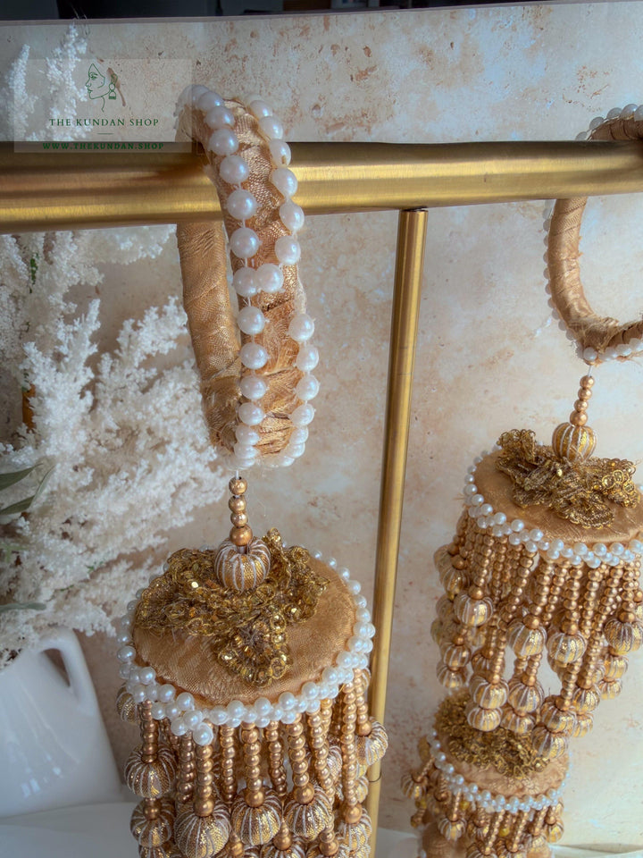 Pearl Space // Cream Fabric Kaleeray Kaleeray THE KUNDAN SHOP 