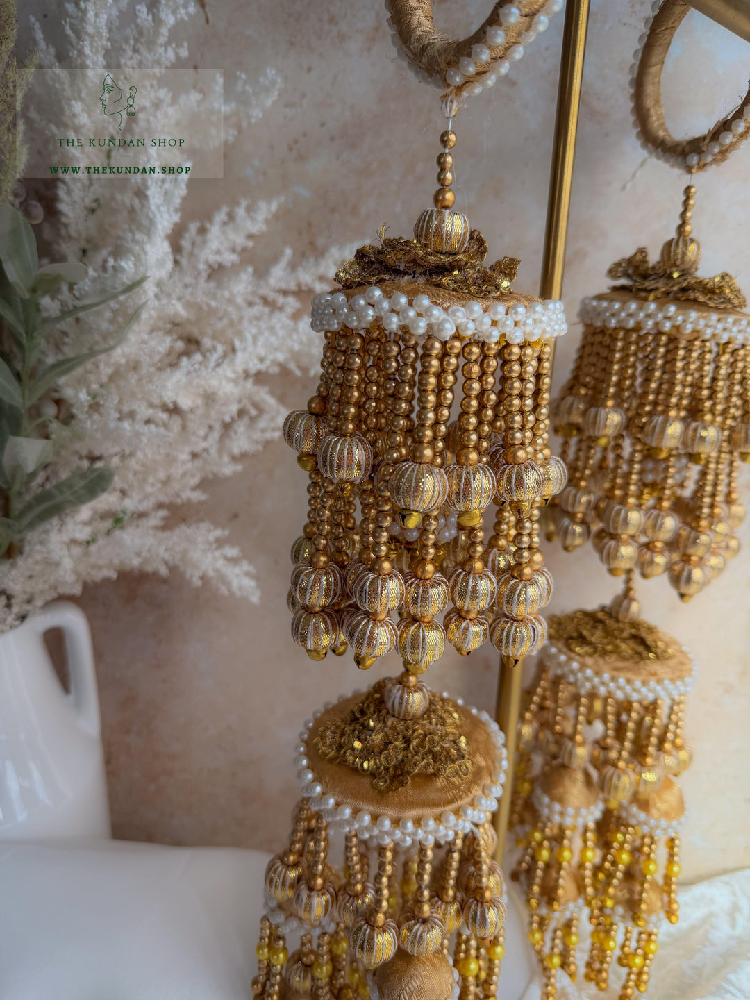 Pearl Space // Cream Fabric Kaleeray Kaleeray THE KUNDAN SHOP 