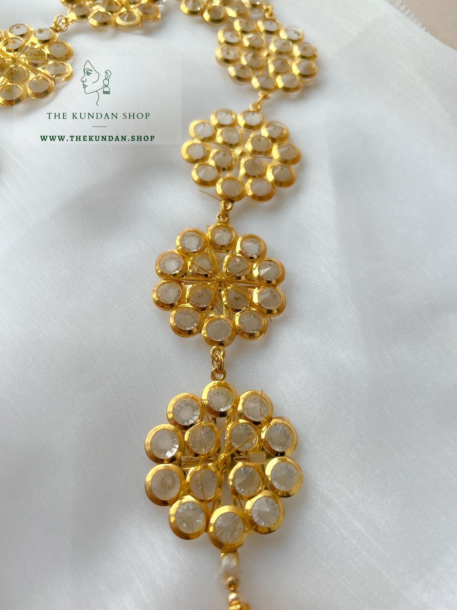 Crystal Flowers - Parandhi Gold Prandhi THE KUNDAN SHOP 